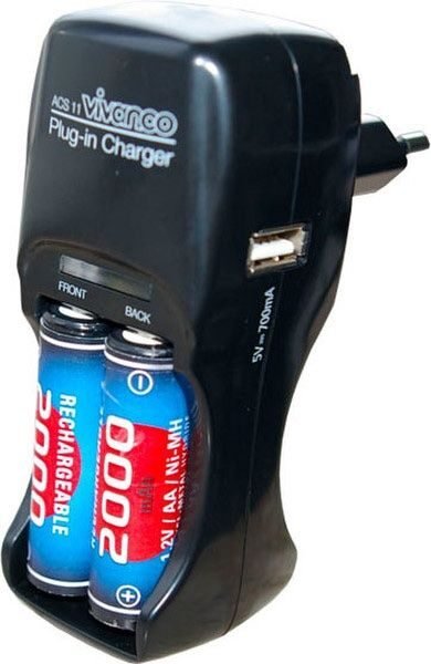 Vivanco ACS 11 Indoor battery charger Black