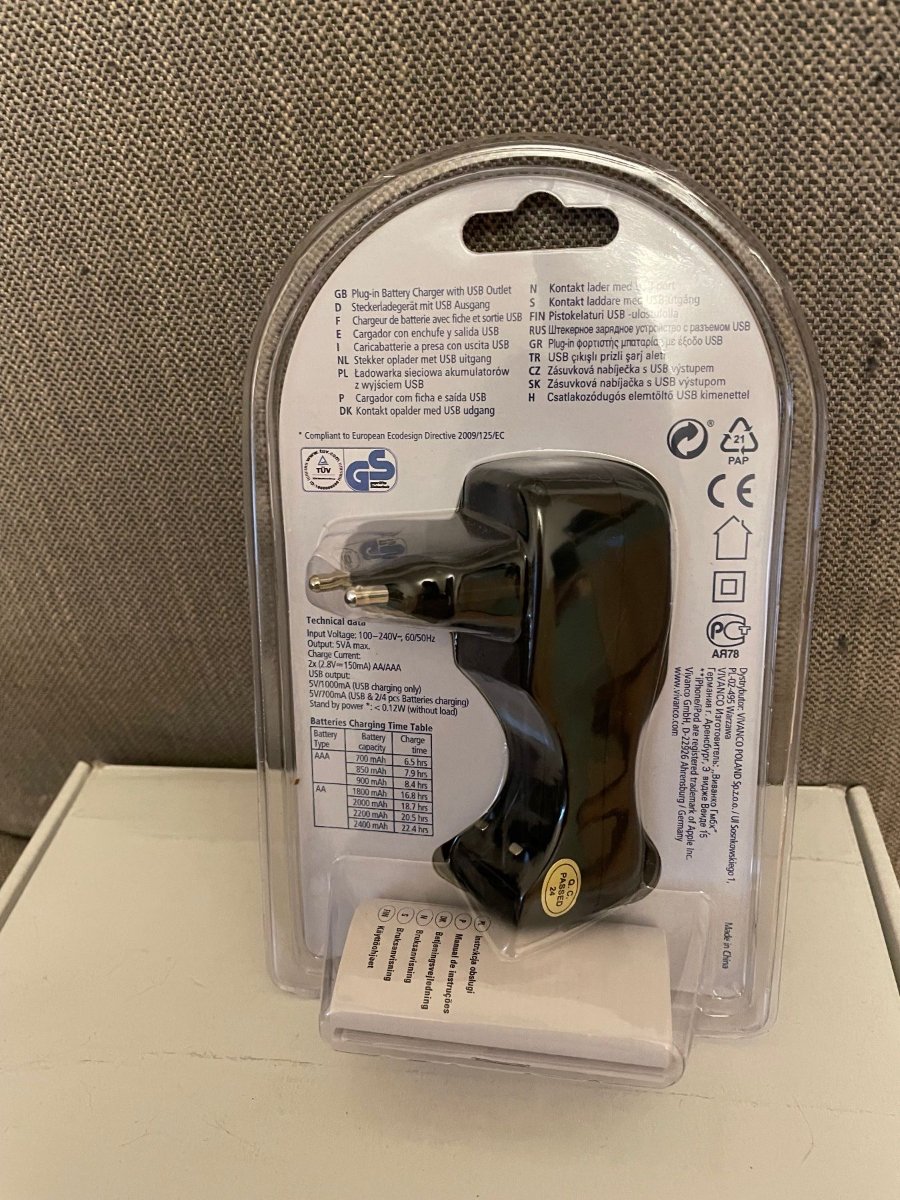 Vivanco ACS 11 Indoor battery charger Black